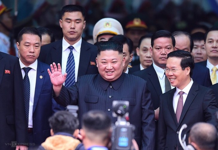 Những hình ảnh Chủ tịch Triều Tiên Kim Jong-un đến Việt Nam - ảnh 8