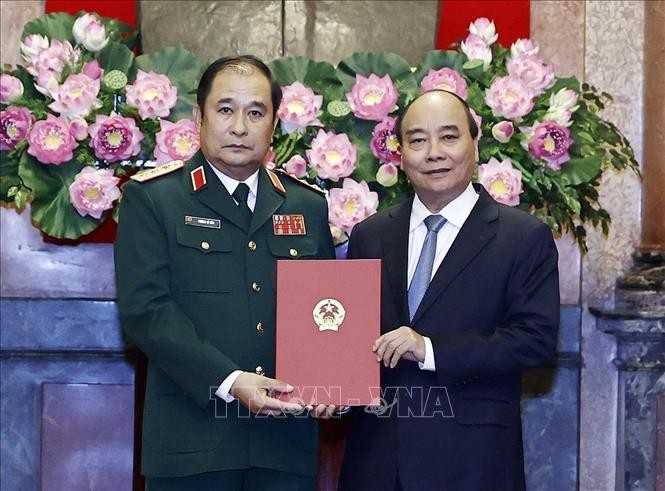 Chủ tịch nước trao Quyết định thăng quân hàm Thượng tướng cho Phó Tổng Tham mưu trưởng Quân đội nhân dân Việt Nam - ảnh 1