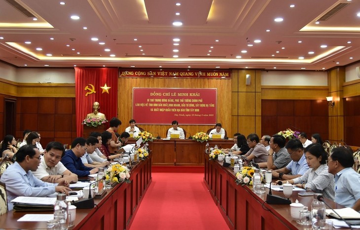 Phó Thủ tướng Lê Minh Khái làm việc với hai tỉnh Tây Ninh và Bình Phước - ảnh 1