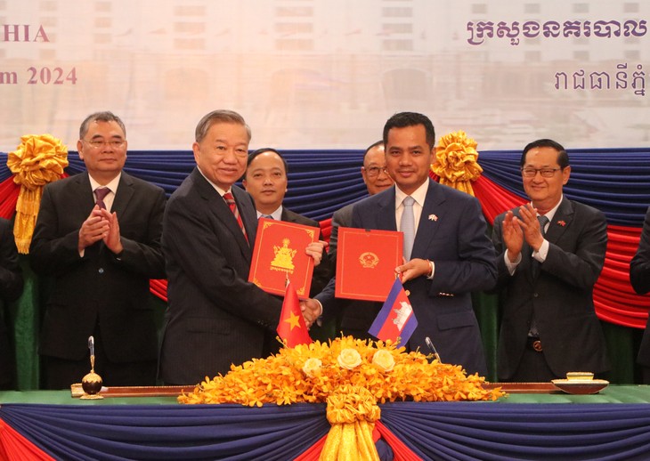 Việt Nam và Campuchia tăng cường hợp tác phòng, chống tội phạm - ảnh 1