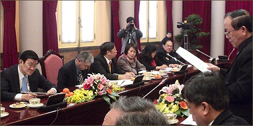 Chủ tịch nước Trương Tấn Sang làm việc với BTV Liên đoàn Luật sư Việt Nam - ảnh 1