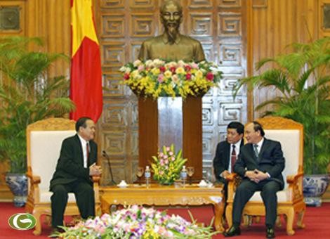  Phó Thủ tướng Nguyễn Xuân Phúc tiếp Bộ trưởng Bộ Nội vụ Lào  - ảnh 1