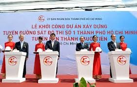 Thành phố Hồ Chí Minh khởi công tuyến đường sắt số 1 Bến Thành - Suối Tiên - ảnh 1