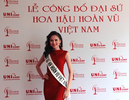 Hoa hậu Diễm Hương giữ vai trò đại sứ Hoa hậu hoàn vũ Việt Nam - ảnh 1