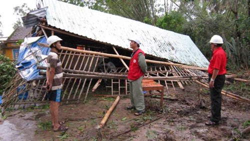 Hội Chữ thập đỏ Việt Nam hỗ trợ người dân vùng bão - ảnh 1