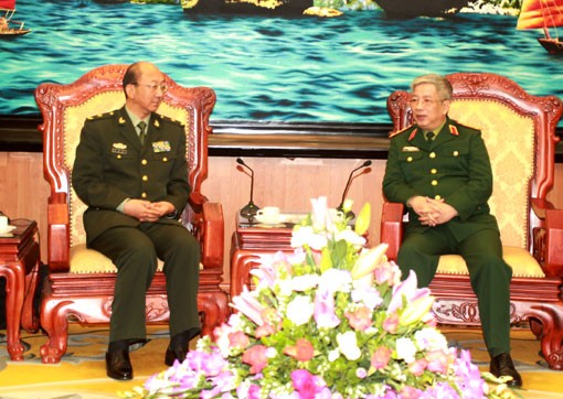 Thượng tướng Nguyễn Chí Vịnh tiếp Đoàn Văn phòng Ngoại sự Trung Quốc  - ảnh 1