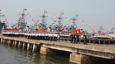 Lữ đoàn 161 Hải quân đón nhận Huân chương Bảo vệ Tổ quốc hạng Nhất  - ảnh 1