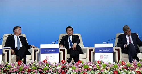 Chủ tịch nước Trương Tấn Sang dự Hội nghị thượng đỉnh doanh nghiệp APEC 2014  - ảnh 1