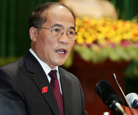 Chủ tịch Quốc hội Nguyễn Sinh Hùng tiếp Đoàn Hạ viện Mỹ - ảnh 1