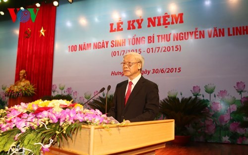 Tổ chức trọng thể Lễ Kỷ niệm 100 năm ngày sinh Tổng Bí thư Nguyễn Văn Linh  - ảnh 3