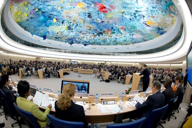 Khai mạc Khoá họp Thường kỳ lần thứ 30 của Hội đồng Nhân quyền Liên hợp quốc  - ảnh 1