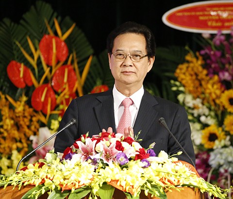 Thủ tướng Nguyễn Tấn Dũng: Những tác phẩm báo chí của Thông tấn xã phải góp phần định hướng xã hội - ảnh 1