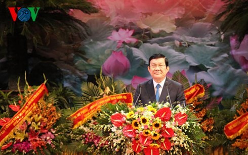 Chủ tịch nước Trương Tấn Sang dự lễ kỷ niệm 70 năm ngày truyền thống ngành Thanh tra - ảnh 1