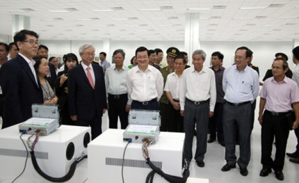 Chủ tịch nước Trương Tấn Sang thăm và làm việc tại Thành phố Hải Phòng  - ảnh 1