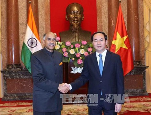 Chủ tịch nước Trần Đại Quang tiếp các vị Đại sứ trình quốc thư - ảnh 1