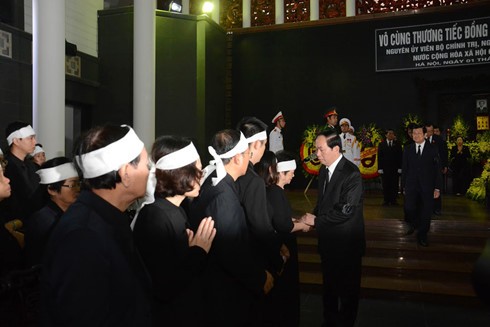 Lễ viếng và tiễn đưa Nguyên Phó Chủ tịch Quốc hội Trương Quang Được - ảnh 2