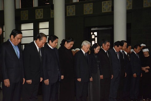 Lễ viếng và tiễn đưa Nguyên Phó Chủ tịch Quốc hội Trương Quang Được - ảnh 1
