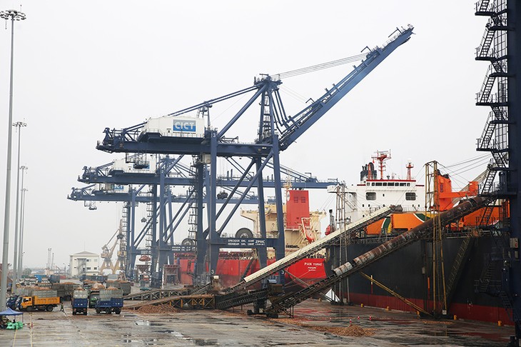 Gần 200.000 tấn hàng được cảng Cái Lân đón trong ngày đầu năm mới - ảnh 1