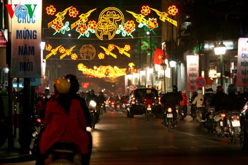 ประชาชนเวียดนามฉลองปีใหม่ ๒๐๑๔ ด้วยความชื่นมื่น - ảnh 2