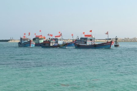 สหภาพชาวประมงอานห่ายออกทะเลหาปลาในช่วงปีใหม่ประเพณีของเวียดนาม - ảnh 1
