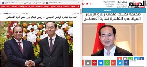 President Tran Dai Quang’s visit hits headlines in Egypt  - ảnh 2