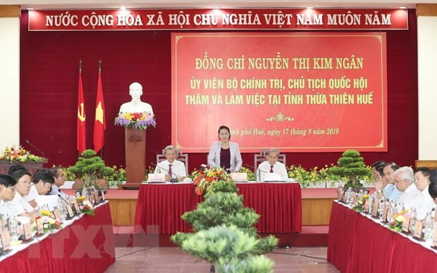 NA leader works with Thua Thien Hue provincial leaders - ảnh 1