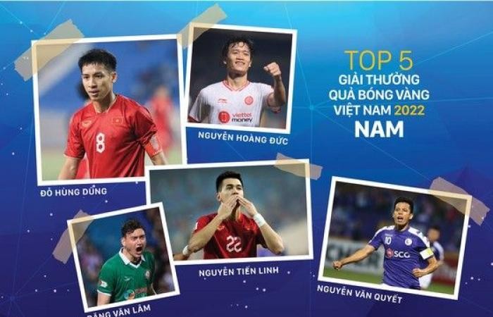Top 5 nominees for 2022 Vietnam Golden Ball Award announced  - ảnh 1