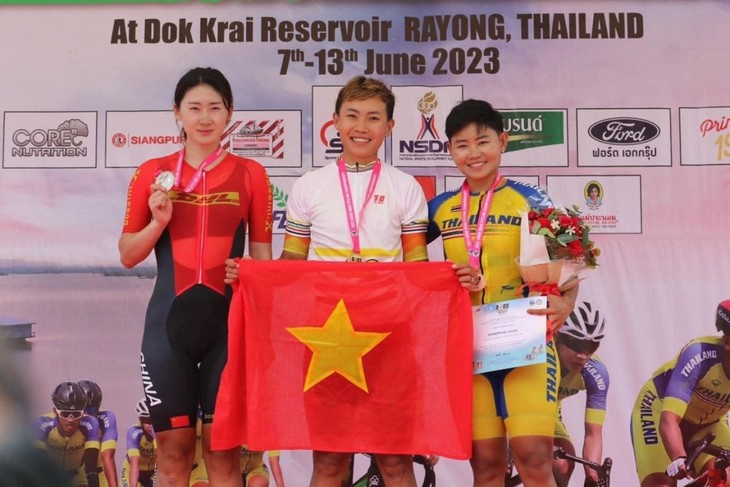 Nguyen Thi That wins Asian Road Cycling Championships - ảnh 1