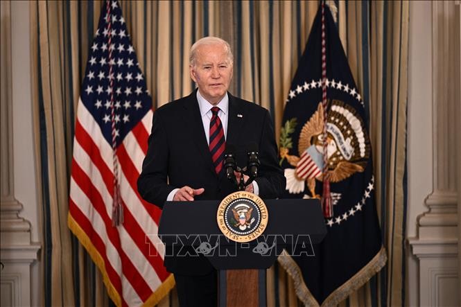 US Election 2024: President Biden wins big on Super Tuesday - ảnh 1