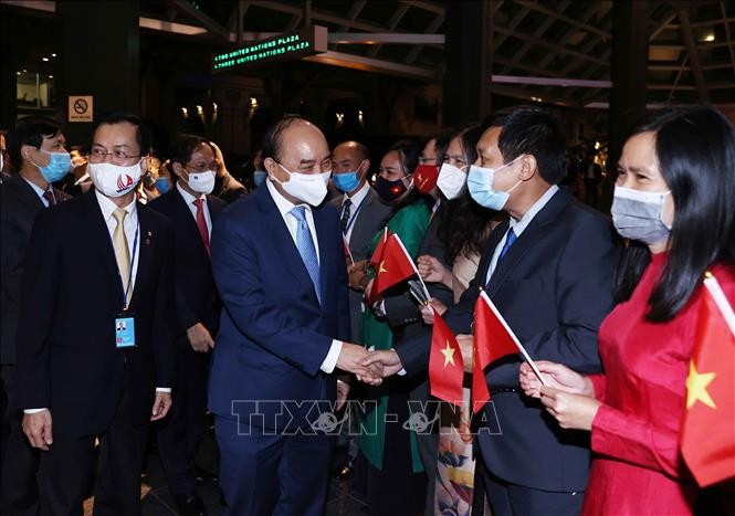 Президент Вьетнама начинает визит в США для участия в 76-й сессии Генассамблеи ООН - ảnh 1