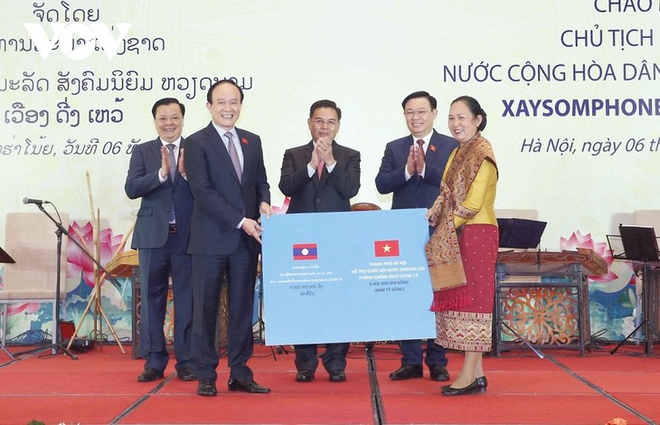 Визит во Вьетнам спикера лаосского парламента открывает новый этап в сотрудничестве между двумя странами - ảnh 1