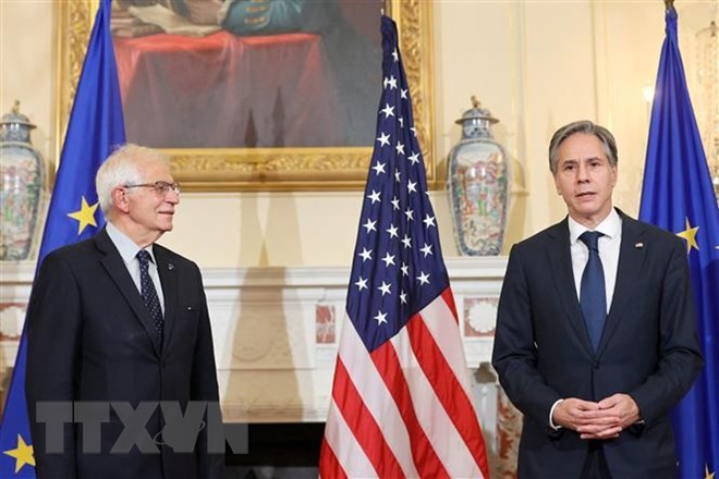 ЕС и США продолжают сотрудничество в решении вопросов РФ и Украины  - ảnh 1