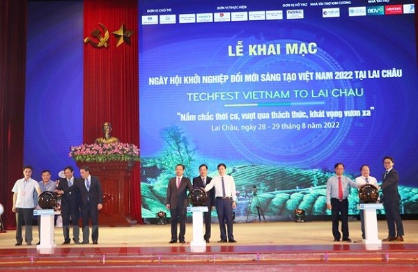 Techfest Вьетнам-2022 способствует развитию инновационных стартапов в провинции Ляйтяу - ảnh 1