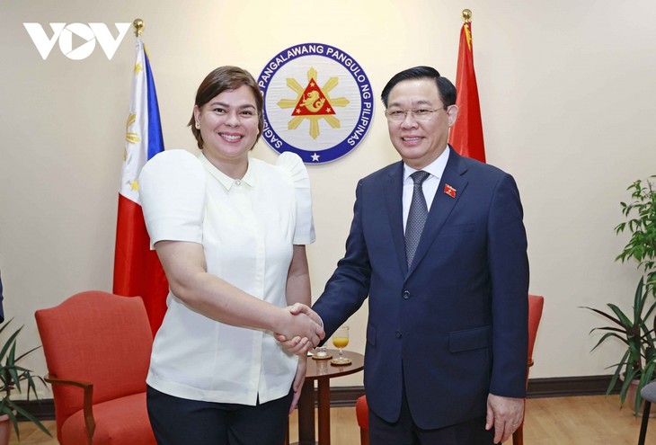 Спикер вьетнамского парламента провел встречу с вице-президентом Филиппин - ảnh 1