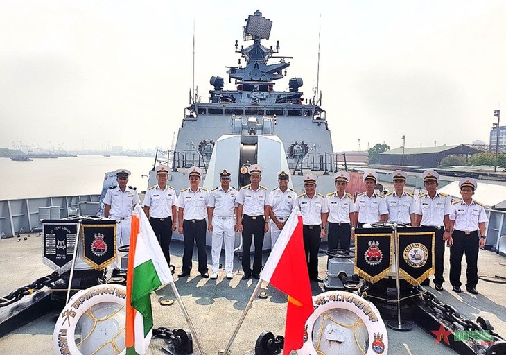 Корабля бригады № 167 проводит совместное учение с ВМС Индии - ảnh 1