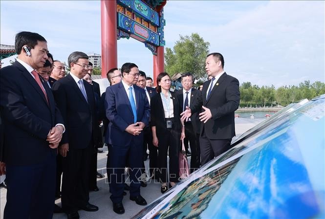 ​Премьер-министр Фам Минь Тинь посетил новый район Сюнъань китайской провинции Хэбэй - ảnh 1