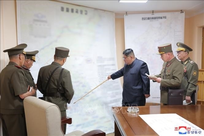 КНДР провела военные учения с имитацией тактического ядерного удара - ảnh 1