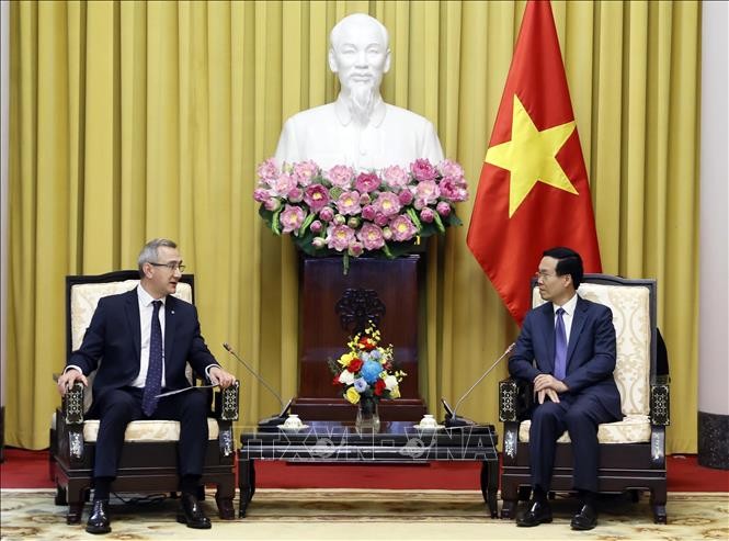 Президент Во Ван Тхыонг провел встречу с губернатором Калужской области - ảnh 1