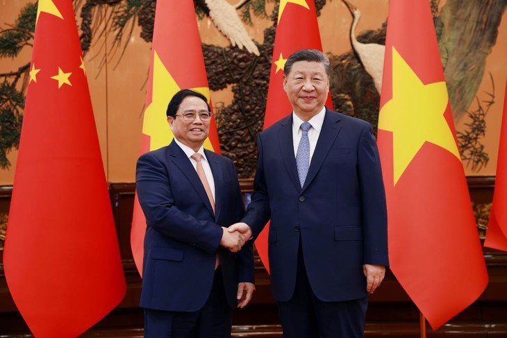 Премьер-министр Фам Минь Тинь провел встречу с генсеком ЦК КПК, председателем КНР Си Цзиньпином - ảnh 1