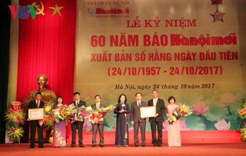 Báo Hà Nội mới kỷ niệm 60 năm xuất bản số hàng ngày đầu tiên - ảnh 1