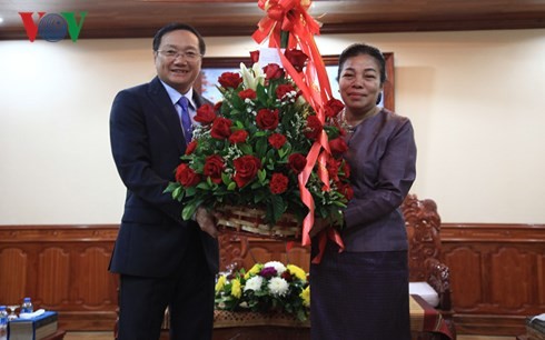Đại sứ Việt Nam tại Lào chúc mừng Quốc khánh Lào - ảnh 1