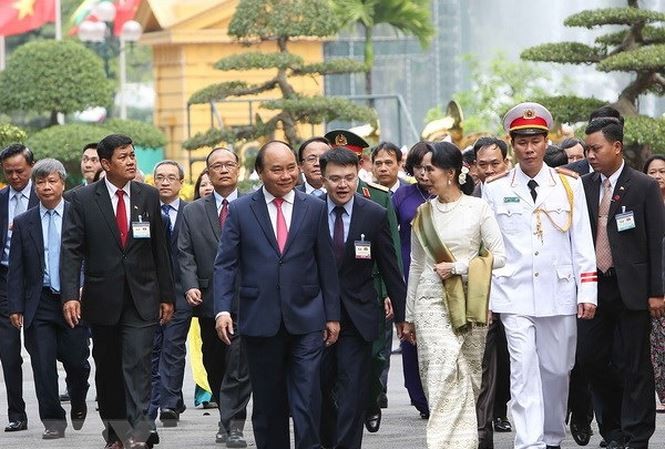 Cố vấn Nhà nước Cộng hòa Liên bang Myanmar kết thúc chuyến thăm chính thức Việt Nam  - ảnh 1