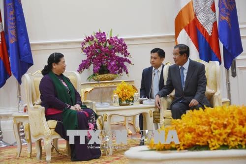 Lãnh đạo Campuchia đánh giá cao quan hệ hợp tác với Việt Nam - ảnh 1