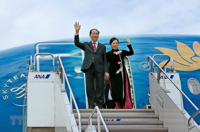 Nhật Bản dành nghi thức cấp cao nhất chào đón Chủ tịch nước Trần Đại Quang và Phu nhân - ảnh 1