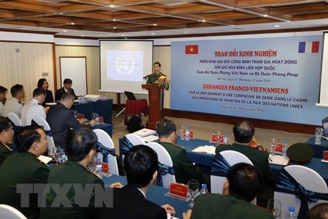 Lực lượng gìn giữ hòa bình Việt Nam phát động thi đua trước ngày lên đường - ảnh 1