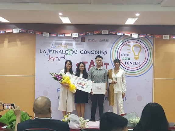 Sinh viên Việt Nam giành giải Nhất cuộc thi “Khởi nghiệp Pháp ngữ 2018 - ảnh 1