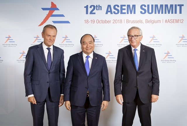  Bế mạc Hội nghị Cấp cao ASEM 12 - ảnh 1