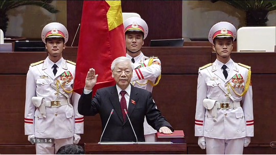 Tổng Bí thư Nguyễn Phú Trọng tuyên thệ nhậm chức Chủ tịch nước - ảnh 1