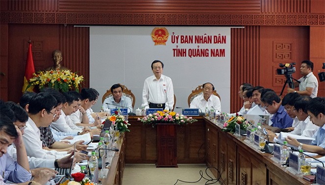 Phó Chủ tịch Quốc hội Phùng Quốc Hiển làm việc với tỉnh Quảng Nam - ảnh 1