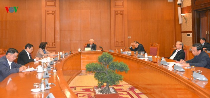 Tổng Bí thư, Chủ tịch nước Nguyễn Phú Trọng chủ trì họp Tiểu ban Nhân sự Đại hội XIII của Đảng - ảnh 1
